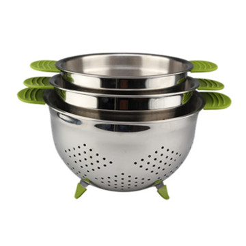 Stainless Steel Colander With Small Holes