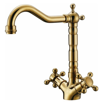 Unique brass antique single hole bathroom faucet