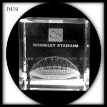 3d laser engraved image inside crystal cube