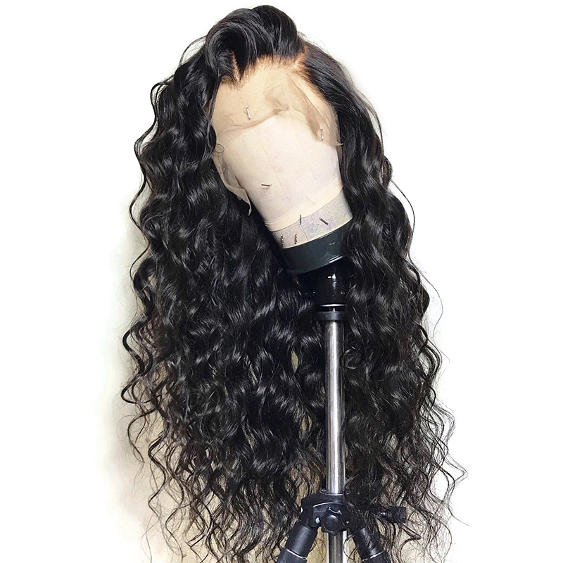 Factory wholesale virgin vendors lace front wig,100% human hair wig, 180% density peruvian lace front wigs natural curly