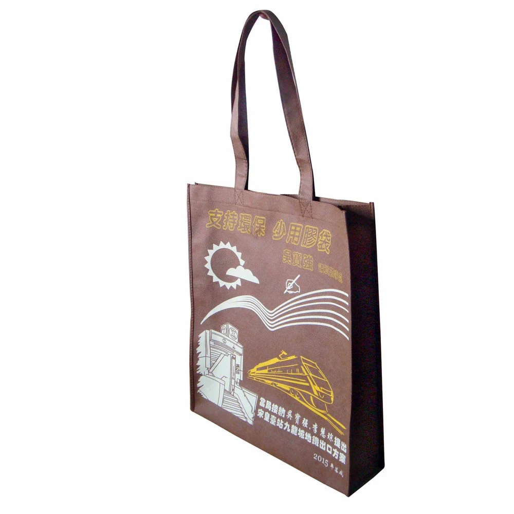 Gots Oekotex 100 Eco-Friendly Long Nylon/Polyester Handle Cmyk Printing Cheap Promotional Shopping Non Woven Bag with Lamination