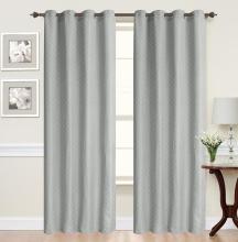 All Polyester Grey Diamond Shade Curtain