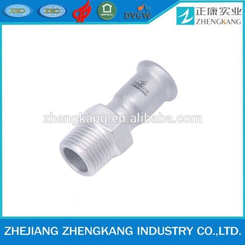 stainless steel pipe fitting male thread adapter