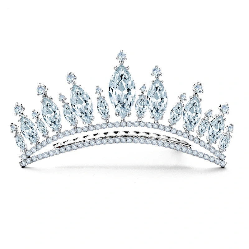 Beauty Shiny CZ Crystal Bridal Crown Tiara Jewelry Accessories