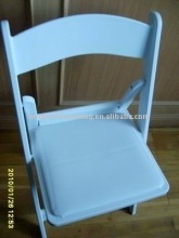 White Resin Folding Chair