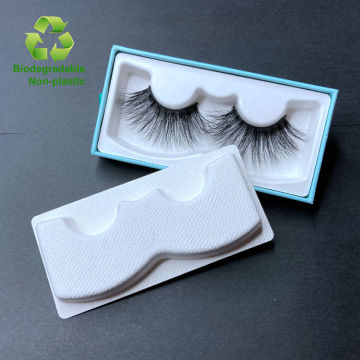 Bio-degradable Colored Cluster Trays, White Eyelashes Tray