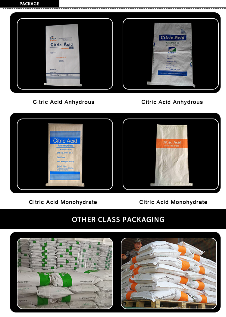 citric acid as food product sweetener food grade chemicals