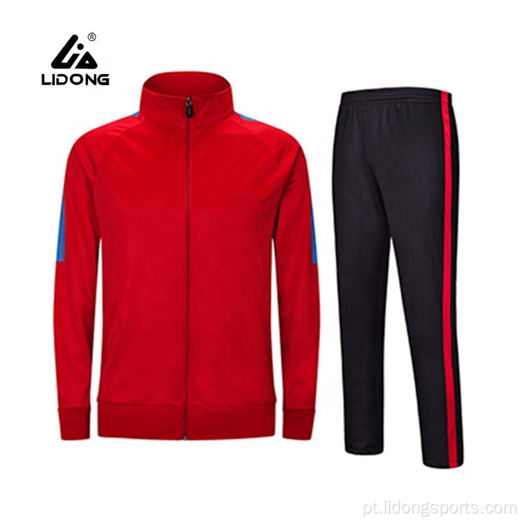 Atacado Men Menwear Jogging Red Running Tracksuit