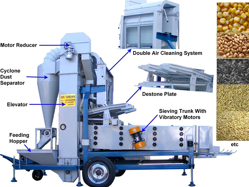 Máquina de limpieza de sésamo 7.5F 7.5F sesame cleaning machine