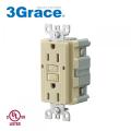 UL 943 GFCI Wall Outlet con autocomprobación 15A