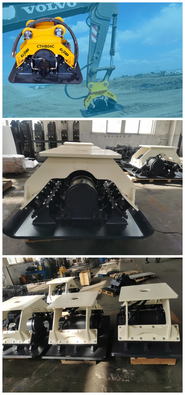 Cthb New Design Hydraulic Plate Compactor for Excavator