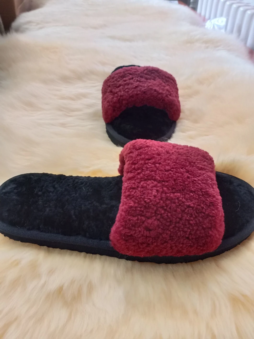 Australia Sheepskin Fur Slides Slippers for Woman