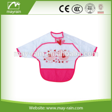 2016 new design white baby bibs aprons