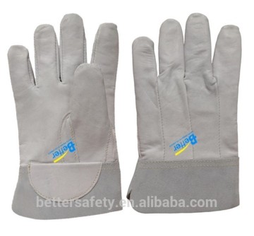Argon Welding White Goatskin Leather Work Glove China
