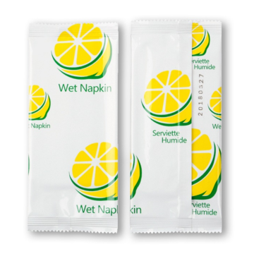 Lemon Single Wipe Wipe Sachet untuk Peribadi