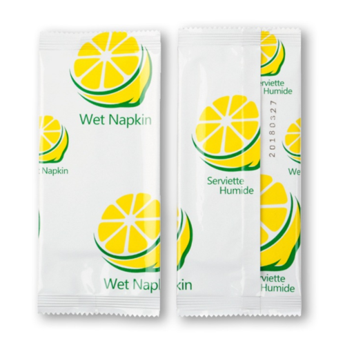 Lemon Single Wet Wipe Sachet for Personal