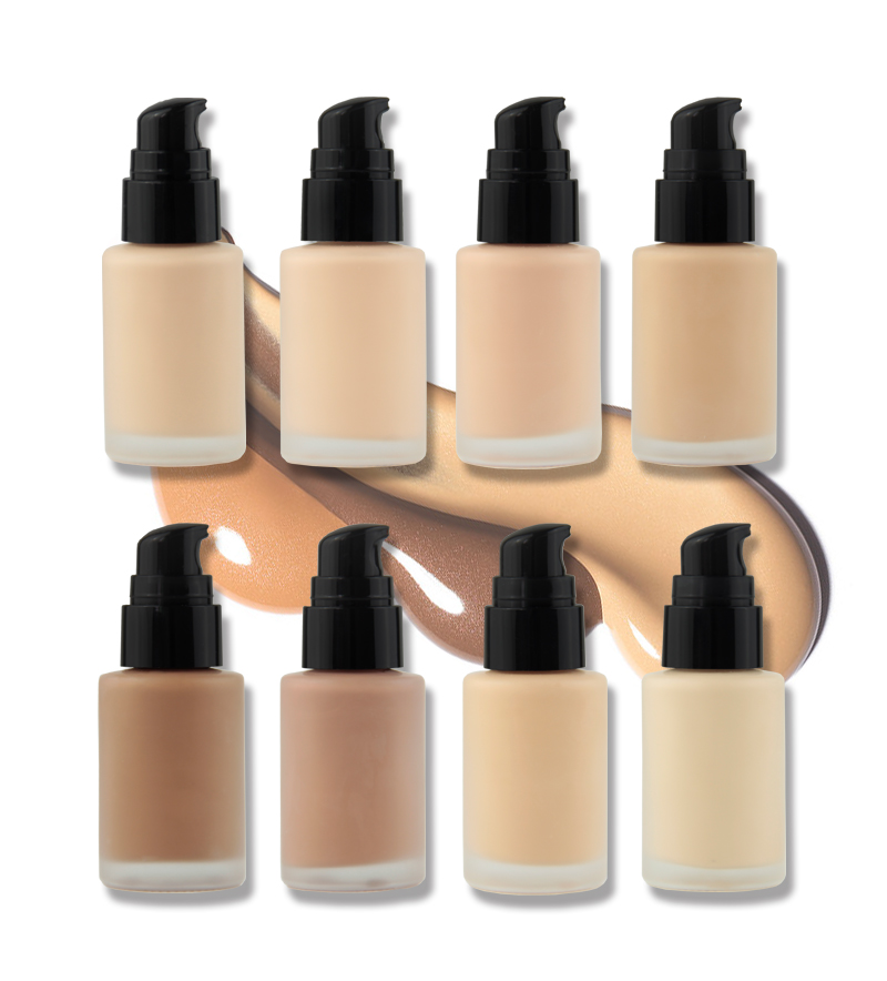 Create your own brand natural Beauty makeup 8 colors waterproof liquid foundation skin care sunscreen liquid foundation