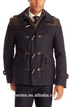 wool viscose duffel coat for men