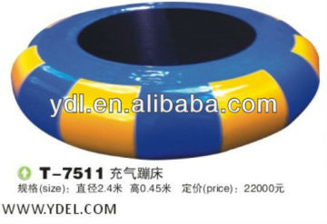 Inflatable jumping bed