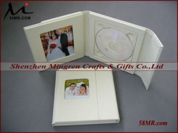 Wedding DVD cover,Leather DVD Cover,1Picture 2Disc