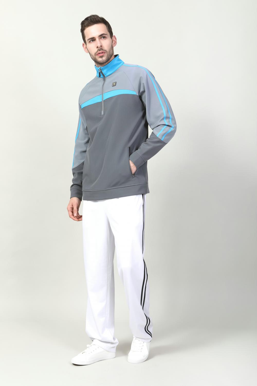 MEN'S HALF ZIP TRICOT PULL OVER