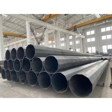 90ft Q460 Bahan Hot Dip Galvanized Steel Pole