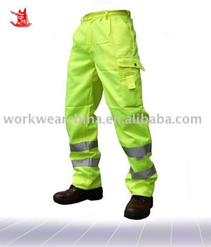 Hi Vis Polycotton Cargo Trousers