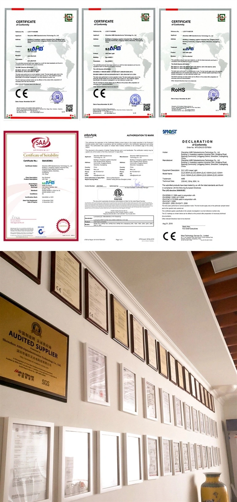 IP67 Structural Waterproofing T12 LED Tube Light with Patent 360° Aluminum Heat Sinkn Design