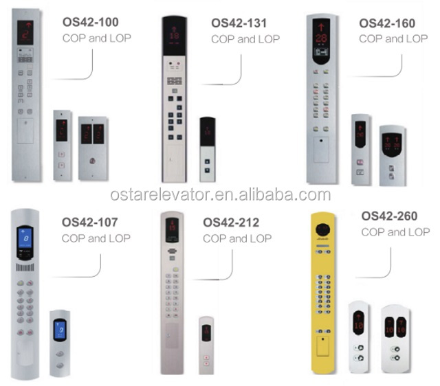 Elevator COP LOP Operation Control Button Panel  Hall Calls Elevator Parts