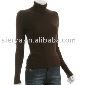 women's wool high neck sweater