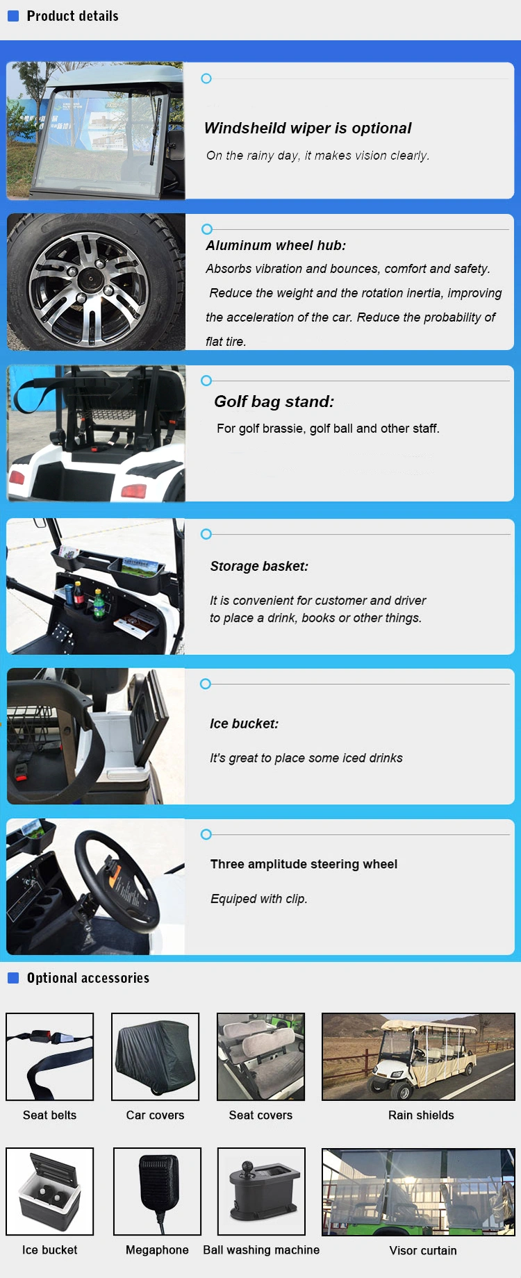 SGS Approved Golf Cart for Golf Course