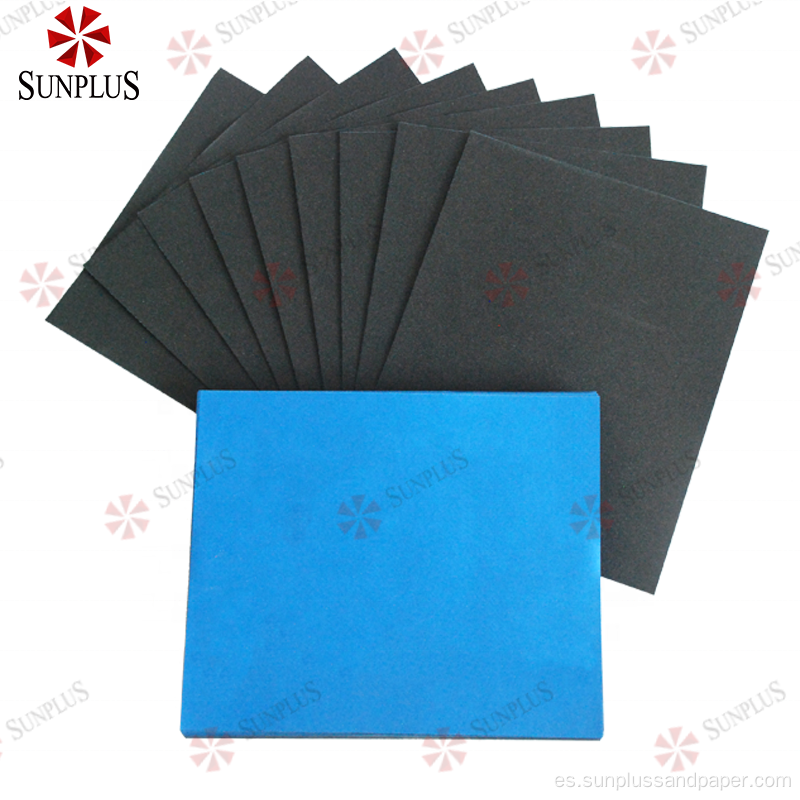 Papel de lija impermeable automotriz P80 a P2000 Grit Silicon