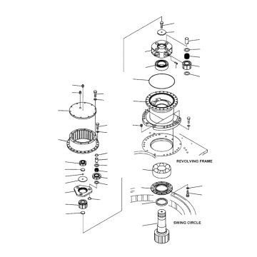 PC400-7 Swing Machinery 208-26-00211 Salıncak Motor Azaltma