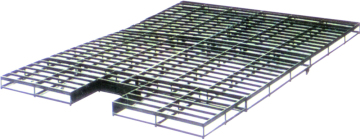 Base support of pole vault upright pad