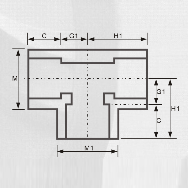 ASTM Sch80 Upvc تي رمادي غامق اللون