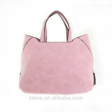 Factory sale custom pink cheap women handbag