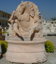 marble stone water wall fountain