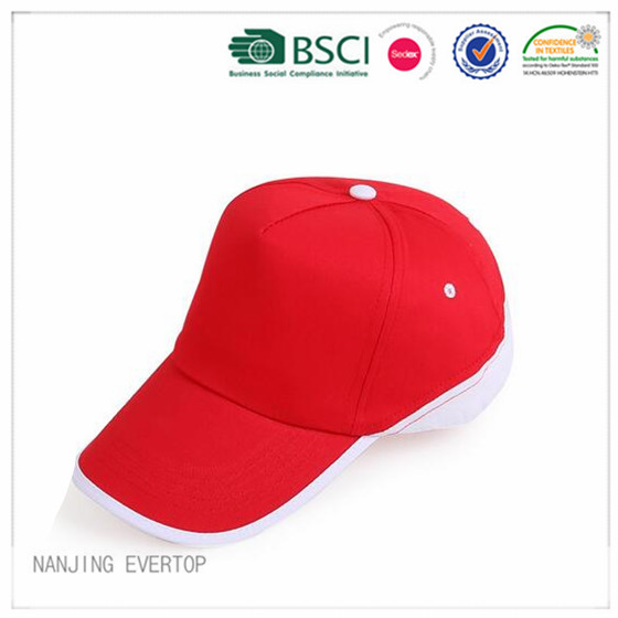 Men Black Piping Promotional Cap