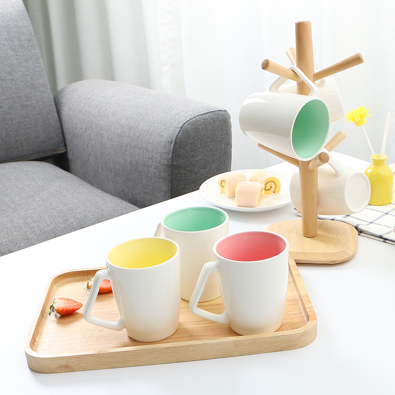 Mug Set with Stand Six Piece