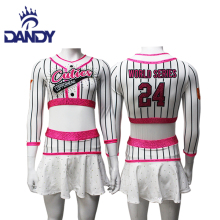 Custom Baseball Youth Girls Cheerleader Uniform