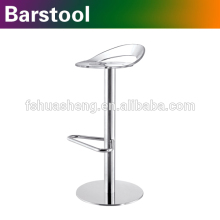 Popular fixed bar stool with acrylic seat