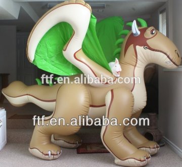 Keen inflatable toys stuffed green dragon