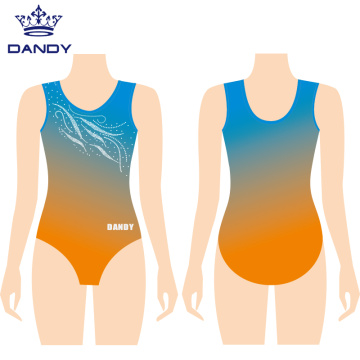 Rhinestones custom sublimated leotards