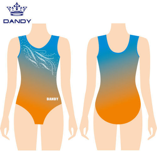 Strass personalizados leotards sublimados