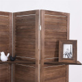 solid wood screen office partition with shelf