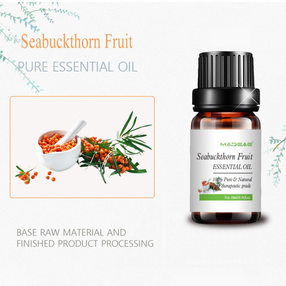 Huile essentielle de fruits de Seabuckthorn soluble dans l&#39;eau pour les soins de la peau