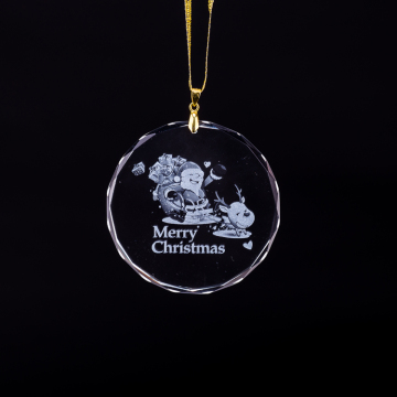 Crystal Glass Christmas Tree Pendant Ornament