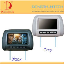 7" TFT-LCD Car headrest monitor with copy leather pillow (Pillow special for European Car)