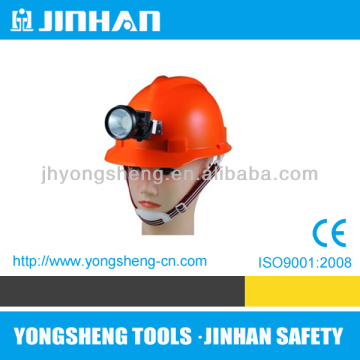 Zhejiang JINHAN Brand High Quality safety helmet headlamp,mining safety helmet lamp,mining safety helmet with lamp
