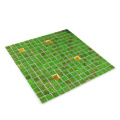 Green Mosaic Subway Backsplash Recycled Glass Tile